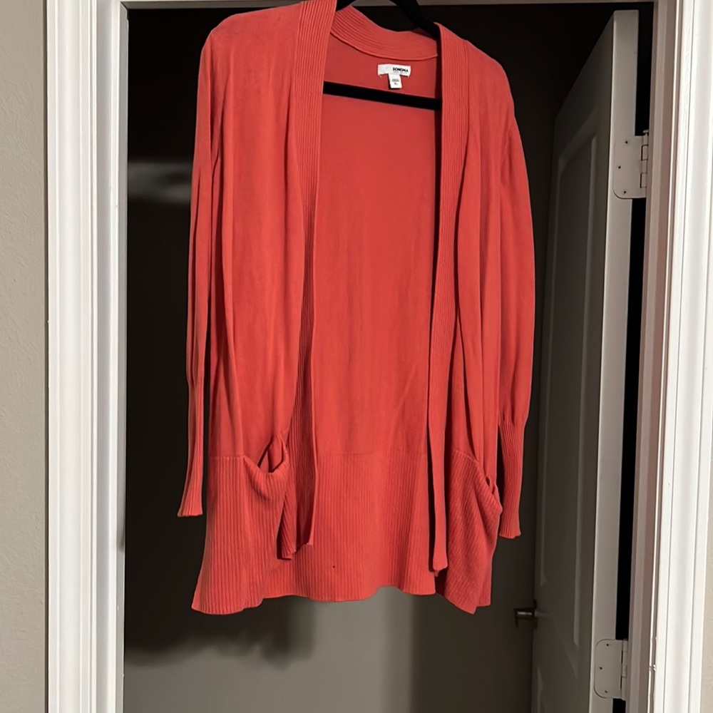 Long red/pink sweater